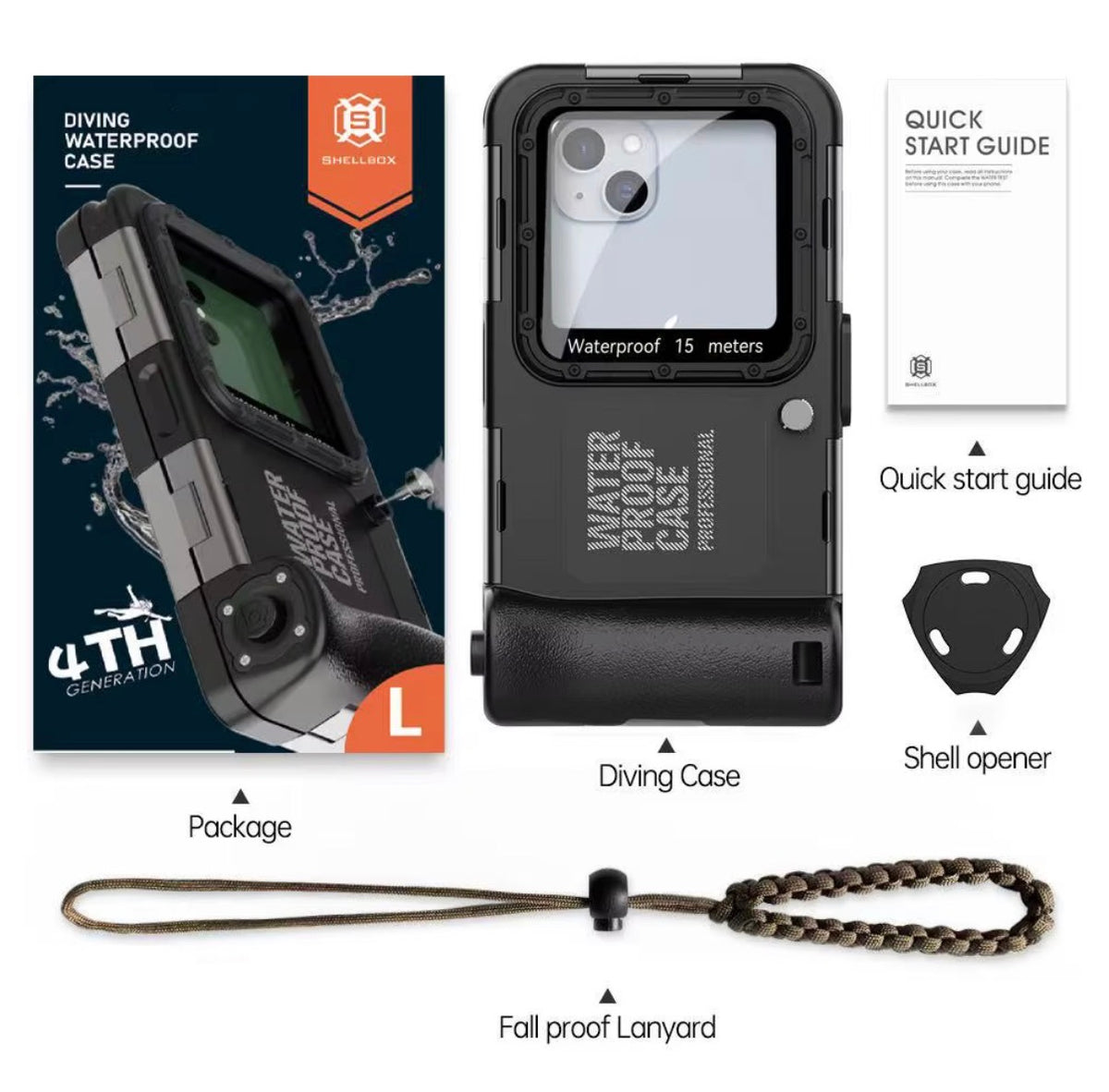 IP68 Waterproof & Shockproof Phone Case – 15M Diving Protection