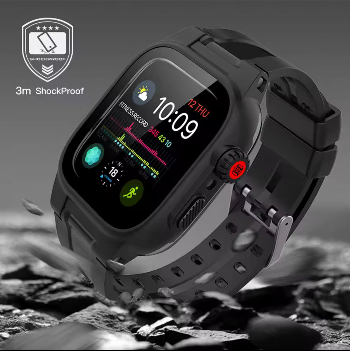 KREWLINE x SHELLBOX | IP68 Waterproof Apple Watch Protective Case – 44mm
