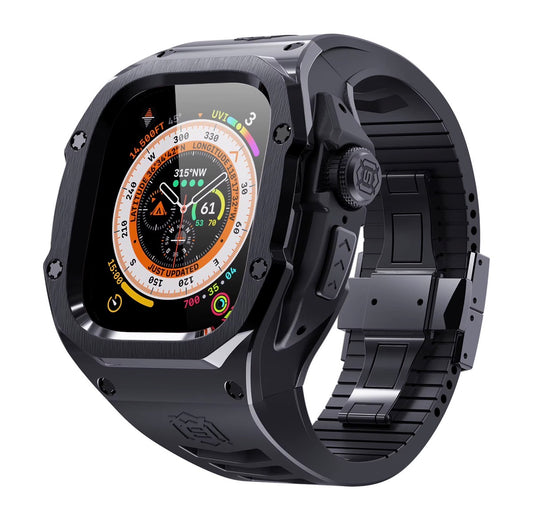 KREWLINE x SHELLBOX | 316 Stainless Steel Apple Watch Ultra Case & Silicone Band