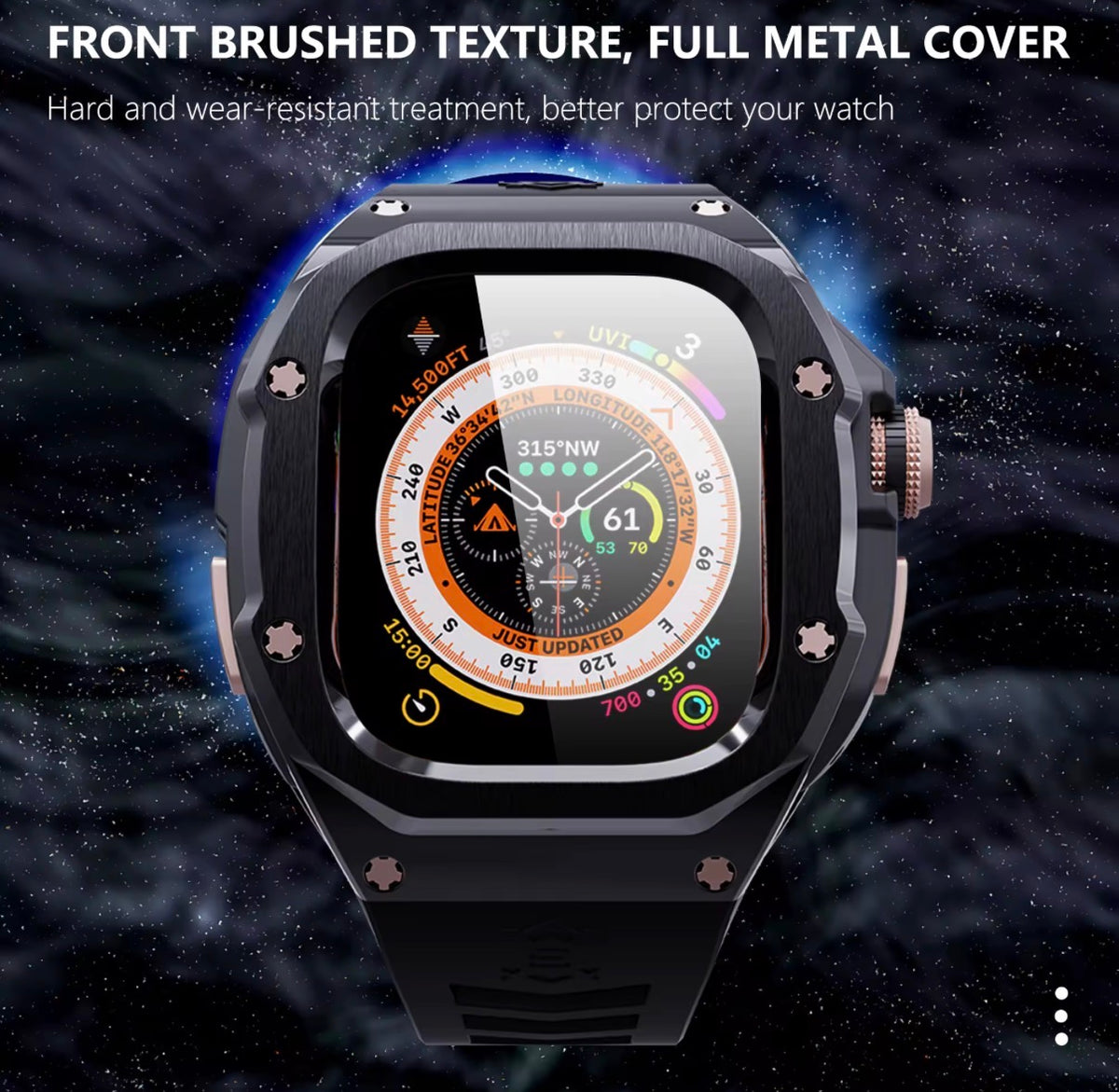KREWLINE x SHELLBOX | 316 Stainless Steel Apple Watch Ultra Case & Silicone Band